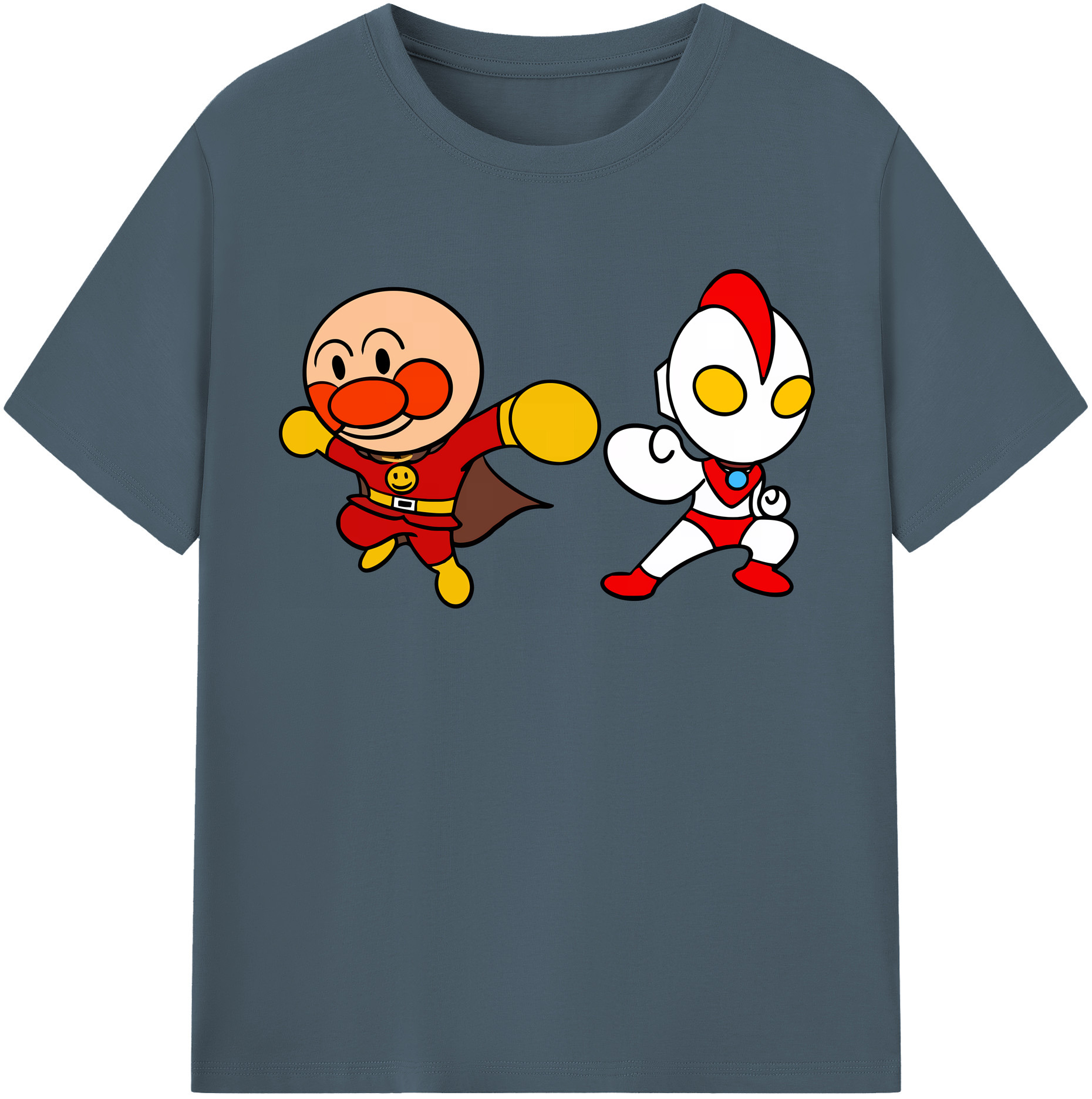 （画像用） アンパンマン Anpanman 綿100％半袖Tシャツ（フロントプリント）